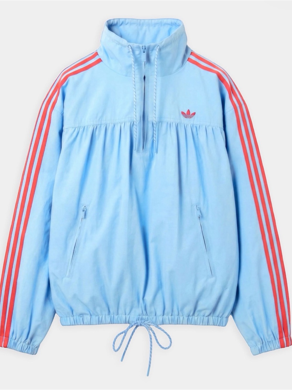 adidas Originals × ASOS overhead track jacket in turquoise sizes XS, S, M, L, XL